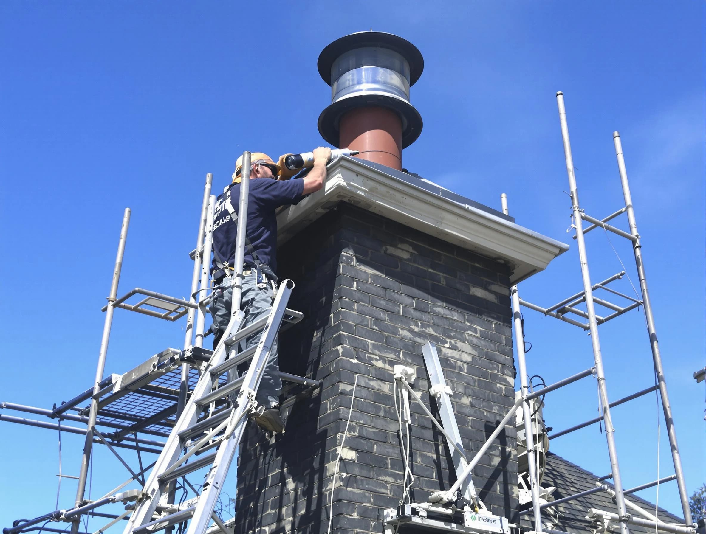 Sturdy chimney crown finished by Hillsborough Chimney Sweep in Hillsborough, NJ