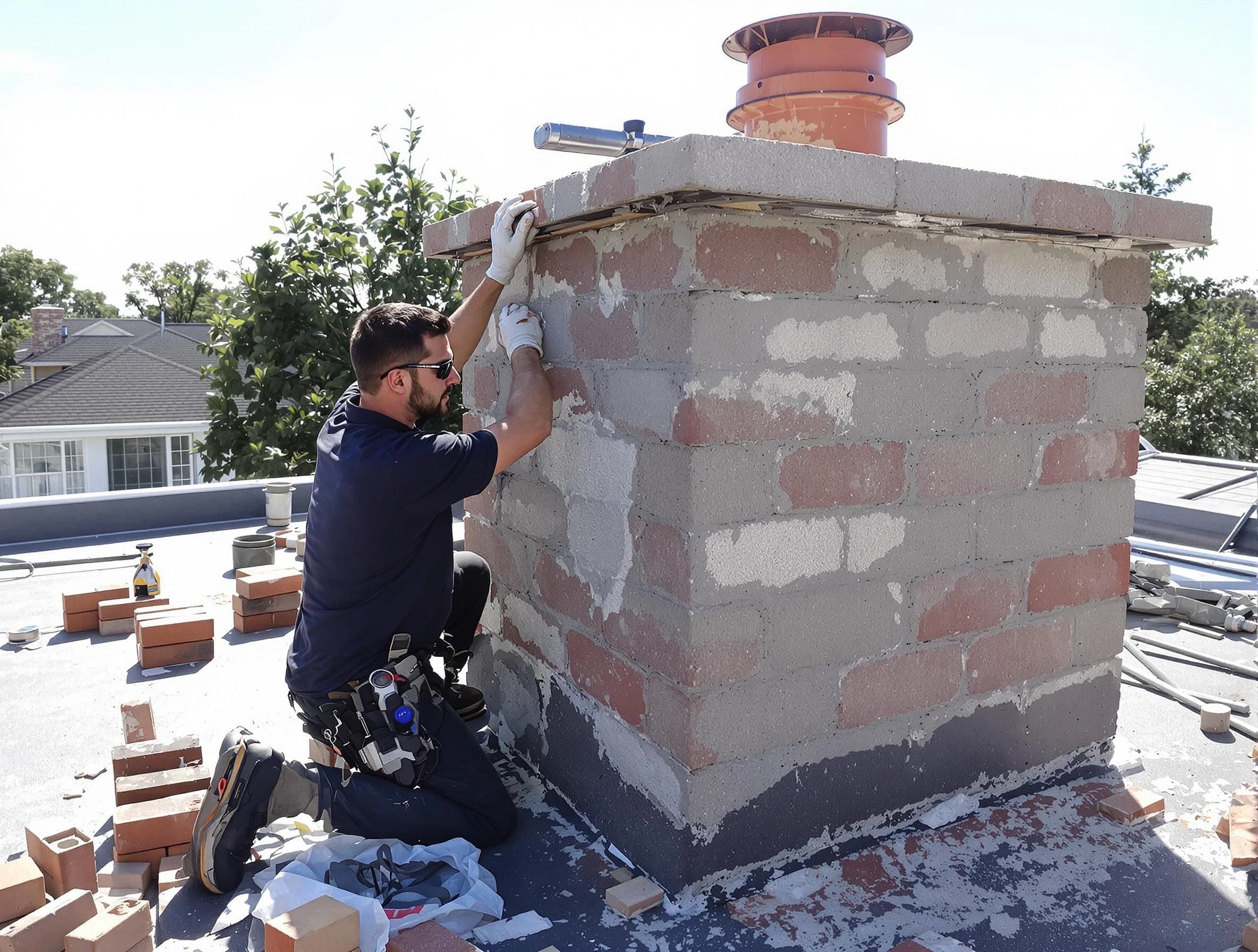 Advanced chimney repair process by Hillsborough Chimney Sweep in Hillsborough, NJ